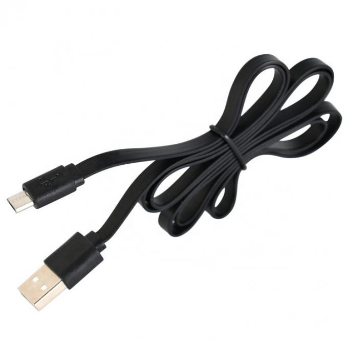블랙 화이트 플래트 누들 마이크로 USB 케이블 파워뱅크 스피커 전화 3
