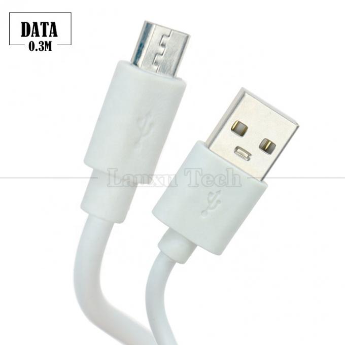 짧은 30cm 50cm 1m 흰색 검은색 데이터 빠른 충전 1A V8 마이크로 B USB A 남성 충전 케이블 안드로이드 폰 전원 은행 스피커 3