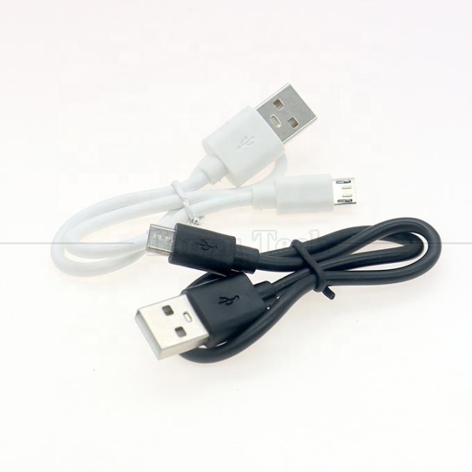 짧은 30cm 50cm 1m 흰색 검은색 데이터 빠른 충전 1A V8 마이크로 B USB A 남성 충전 케이블 안드로이드 폰 전원 은행 스피커 2