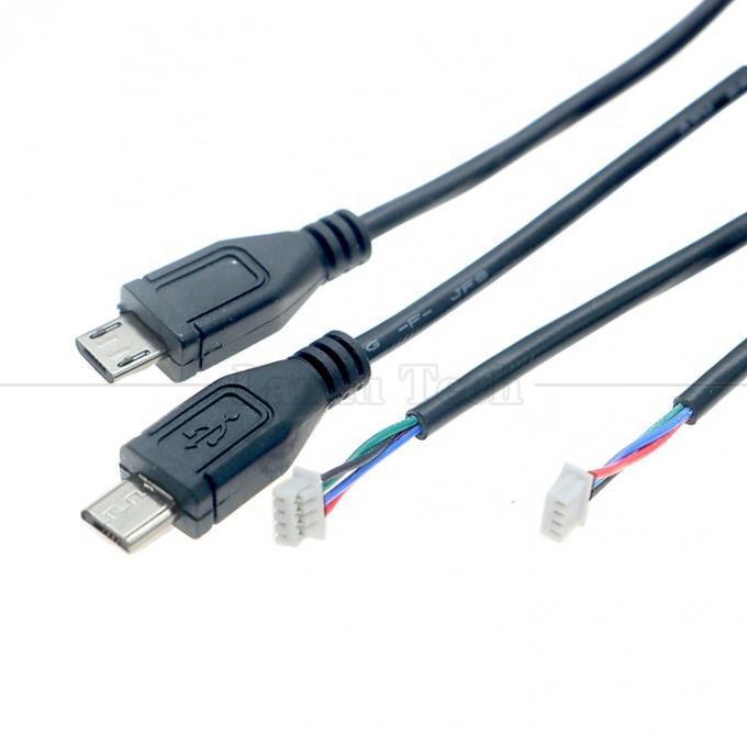 OEM 맞춤형 마이크로 USB에서 JST 4 핀 1.25mm 피치 케이블 0
