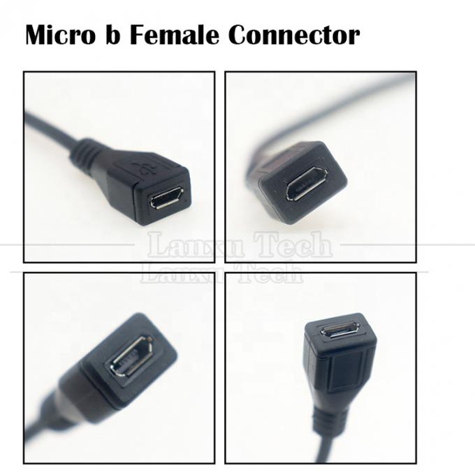 OEM 데이터 충전 마이크로 b 5 PIN USB 남성 여성 열기 2 4 코어 맨 와이어 피그테일 케이블 0