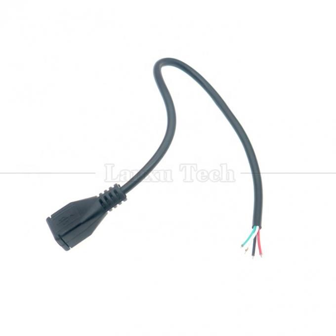 OEM 데이터 충전 마이크로 b 5 PIN USB 남성 여성 열기 2 4 코어 맨 와이어 피그테일 케이블 3