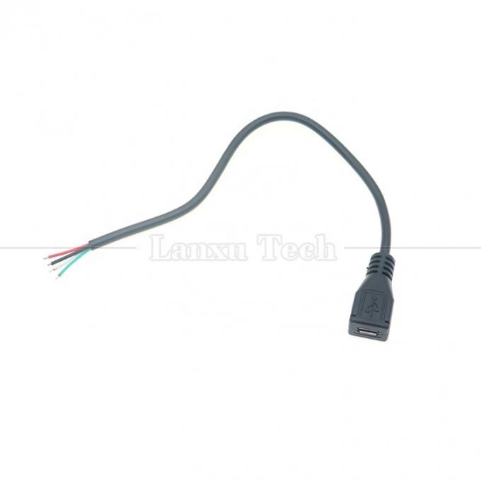 OEM 데이터 충전 마이크로 b 5 PIN USB 남성 여성 열기 2 4 코어 맨 와이어 피그테일 케이블 5