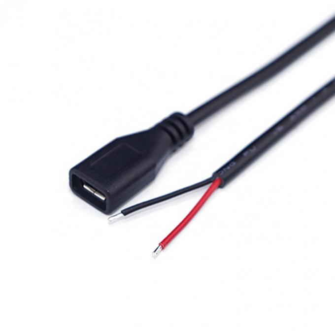 OEM 데이터 충전 2 4 코어 마이크로 USB 남성 여성 열기 맨 와이어 피그테일 케이블 3