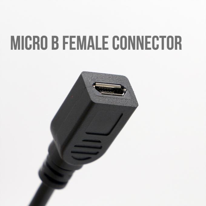 사용자 지정 90도 직각 남성에서 여성 마이크로 USB 케이블 3