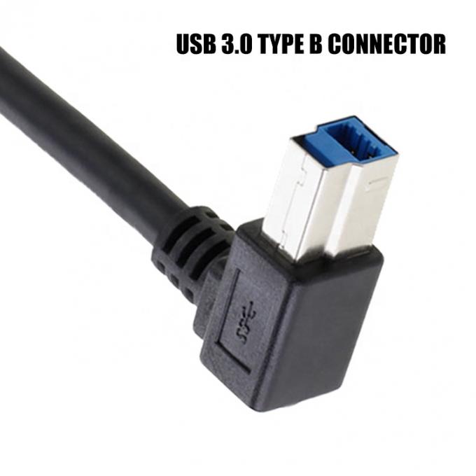 에프슨 HP 프린터용 고속 5Gbps 90도 오른쪽 각 USB 3.0 A 남성 USB B형 케이블 3