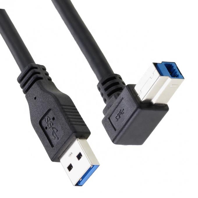 에프슨 HP 프린터용 고속 5Gbps 90도 오른쪽 각 USB 3.0 A 남성 USB B형 케이블 5
