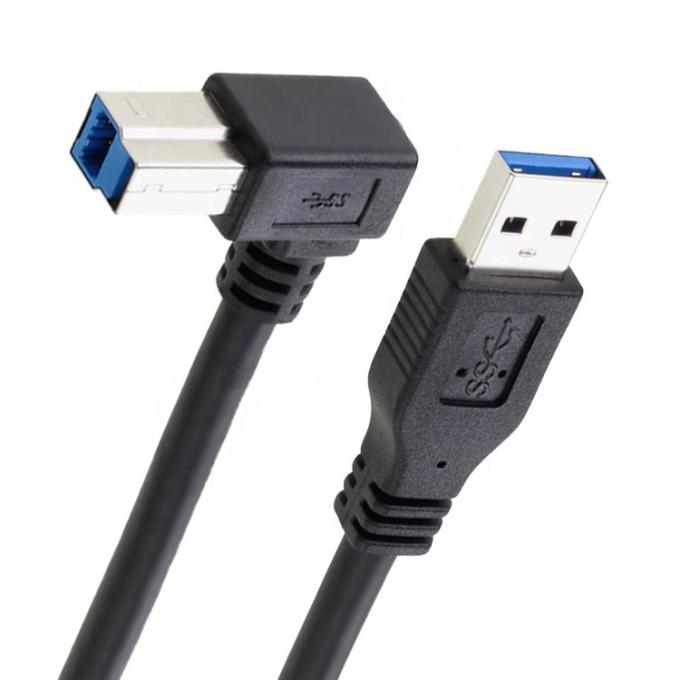 에프슨 HP 프린터용 고속 5Gbps 90도 오른쪽 각 USB 3.0 A 남성 USB B형 케이블 6