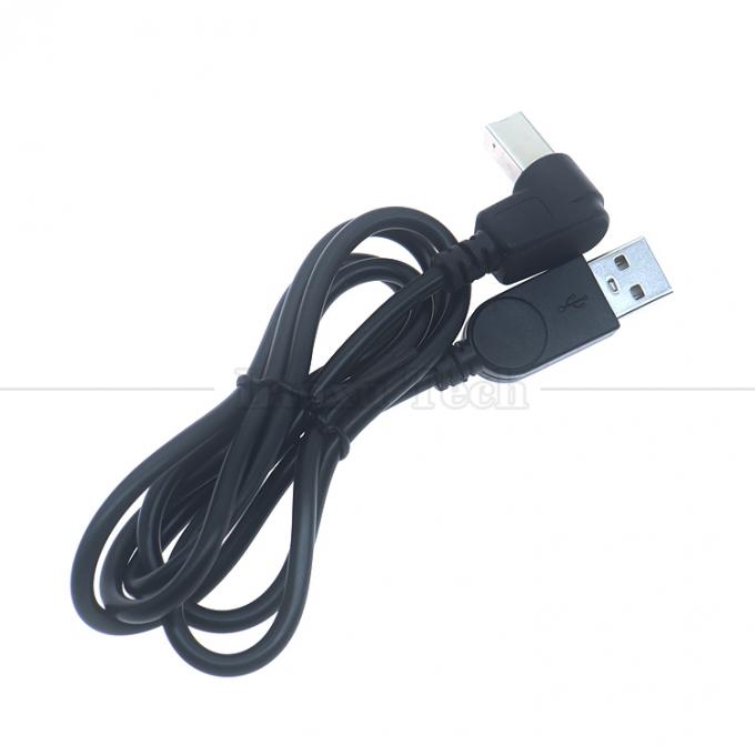 90도 직각 타입 A 남성에서 B 남성 USB 2.0 프린터 커넥터 확장 케이블 0