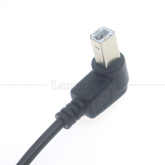 90도 직각 타입 A 남성에서 B 남성 USB 2.0 프린터 커넥터 확장 케이블 2