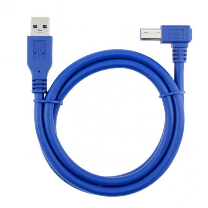 에프슨 HP용 고속 5Gbps 90도 오른쪽 각 USB 3.0 A 남성 USB B형 프린터 케이블 1