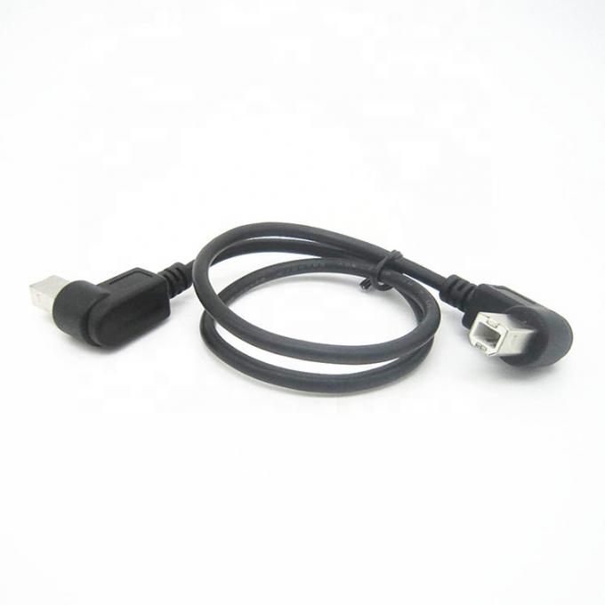 커스터마이징 90도 직각 남성 남성 USB B 케이블 2