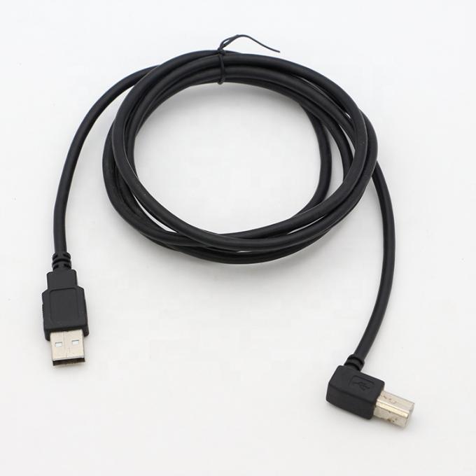 고품질 90도 직각 USB B 남성 USB A 남성 확장 프린터 케이블 0
