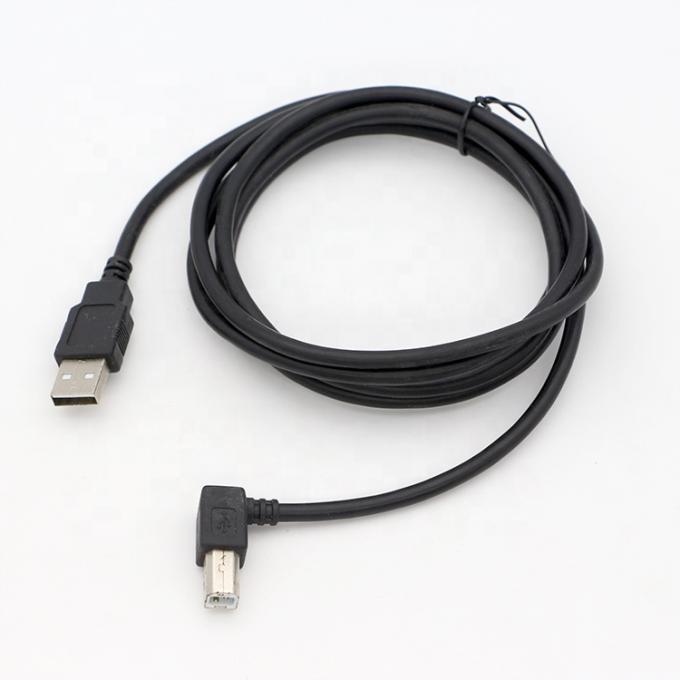 고품질 90도 직각 USB B 남성 USB A 남성 확장 프린터 케이블 4