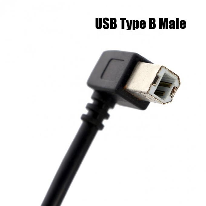 고품질 90도 직각 USB B 남성 USB A 남성 확장 프린터 케이블 2