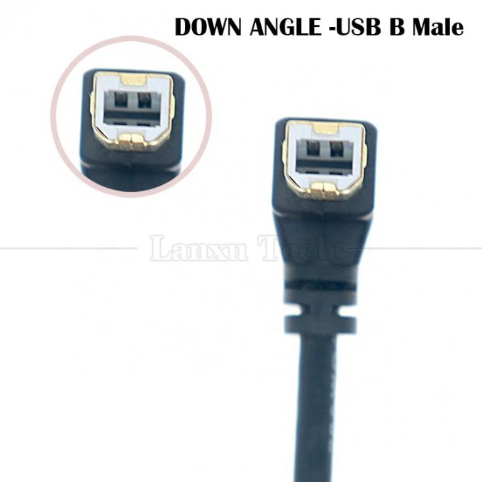 오른쪽 왼쪽 위 아래 각 90도 각 USB A에서 USB B 프린터 스캐너 케이블 1