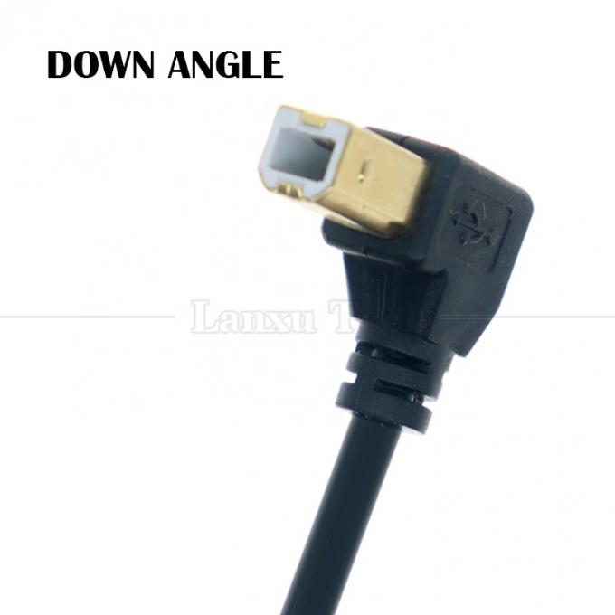 오른쪽 왼쪽 위 아래 각 90도 각 USB A에서 USB B 프린터 스캐너 케이블 3