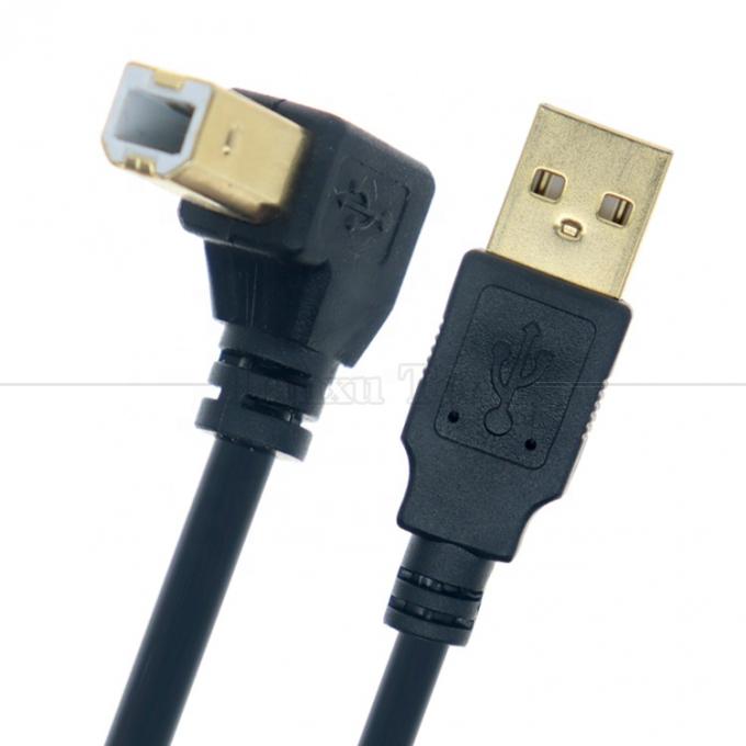 오른쪽 왼쪽 위 아래 각 90도 각 USB A에서 USB B 프린터 스캐너 케이블 2