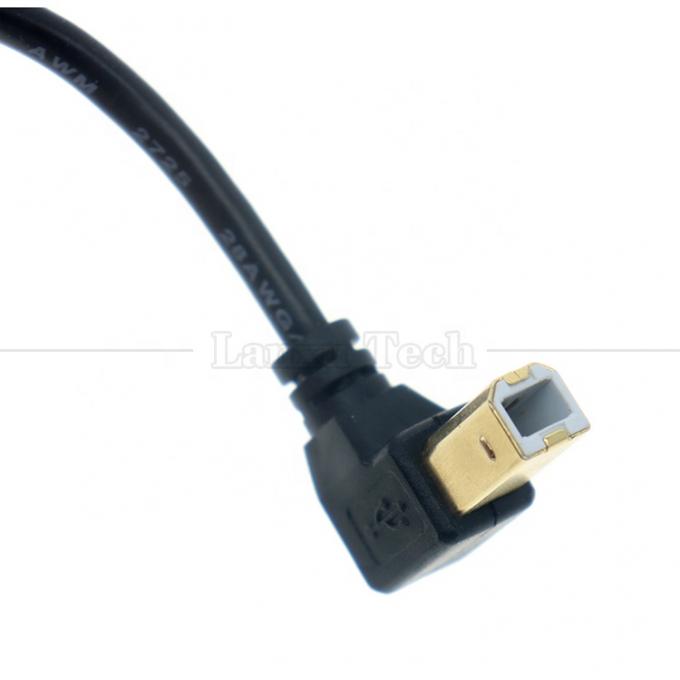 오른쪽 왼쪽 위 아래 각 90도 각 USB A에서 USB B 프린터 스캐너 케이블 4