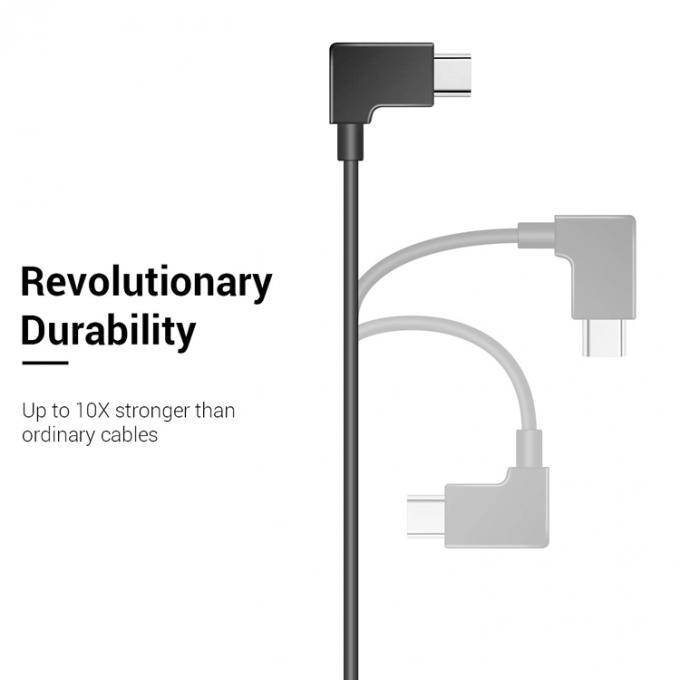 90도 각 미크로 B에서 C 타입 USB 케이블 2