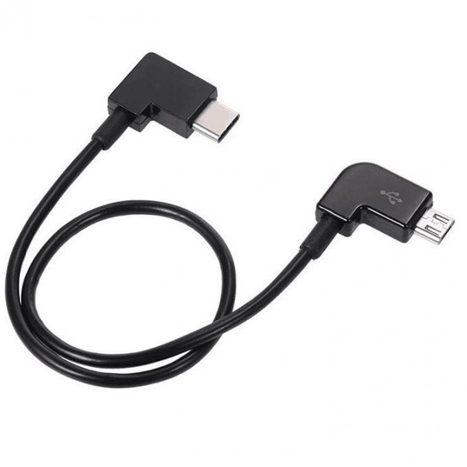 90도 각 미크로 B에서 C 타입 USB 케이블 5