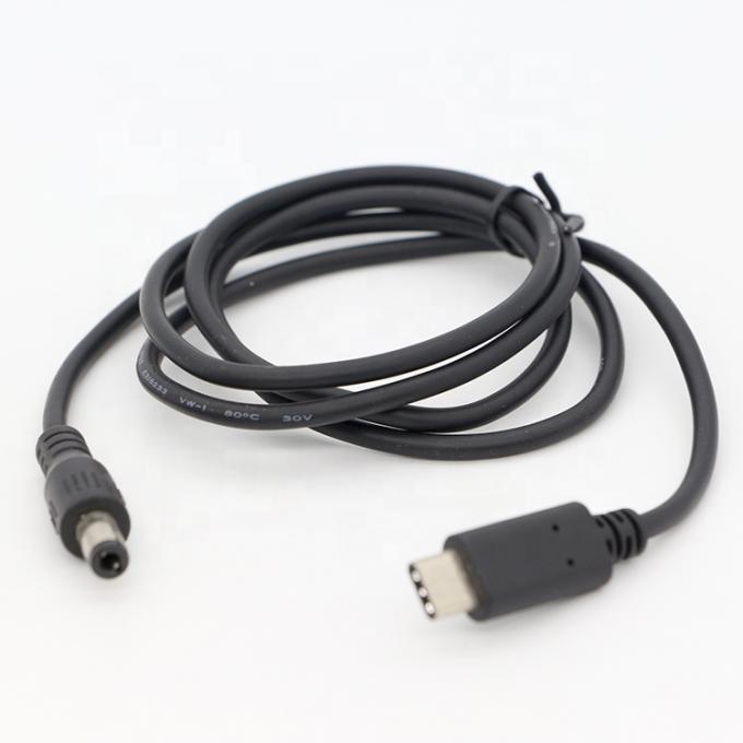 사용자 정의 USB 3.1 타입 C 남성에서 DC 5.5x2.5mm 남성 파워 잭 확장 충전 케이블 1
