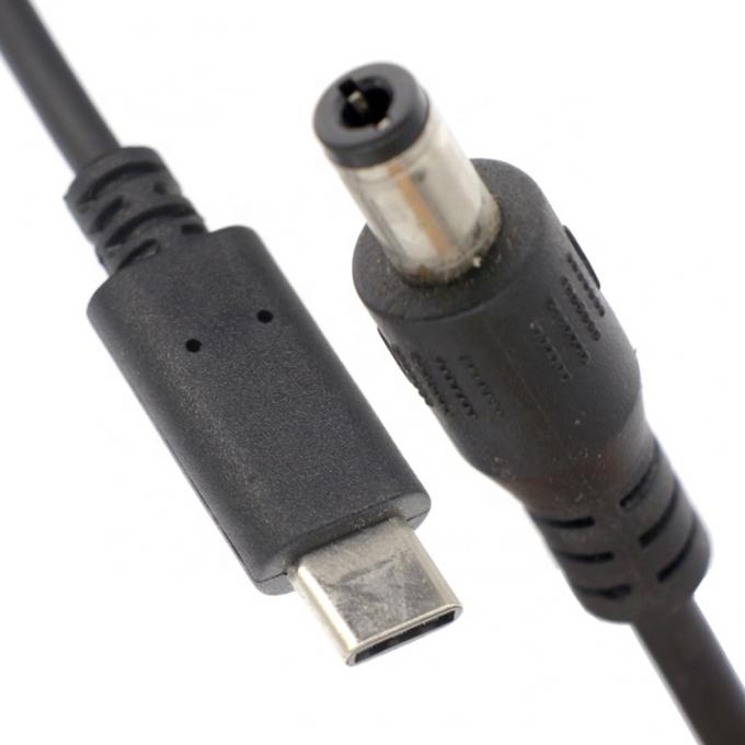 사용자 정의 USB 3.1 타입 C 남성에서 DC 5.5x2.5mm 남성 파워 잭 확장 충전 케이블 2