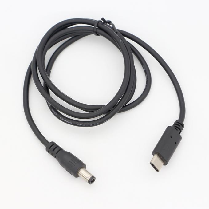 사용자 정의 USB 3.1 타입 C 남성에서 DC 5.5x2.5mm 남성 파워 잭 확장 충전 케이블 6