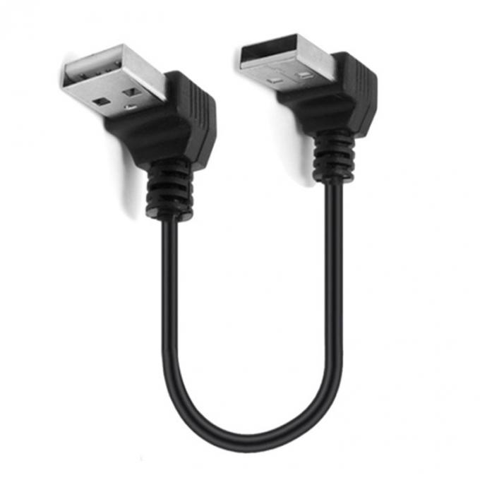 커스텀 0.25M 0.3M 90도 직각 남성 USB로 직각 남성 USB 2.0 케이블 5