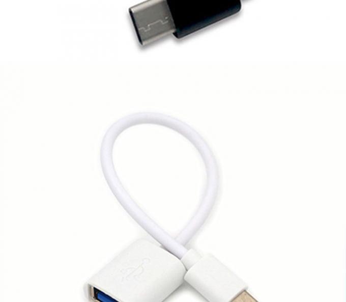 전화 노트북용 USB 타입 C 남성에서 USB 2.0 여성 OTG 어댑터 케이블 3