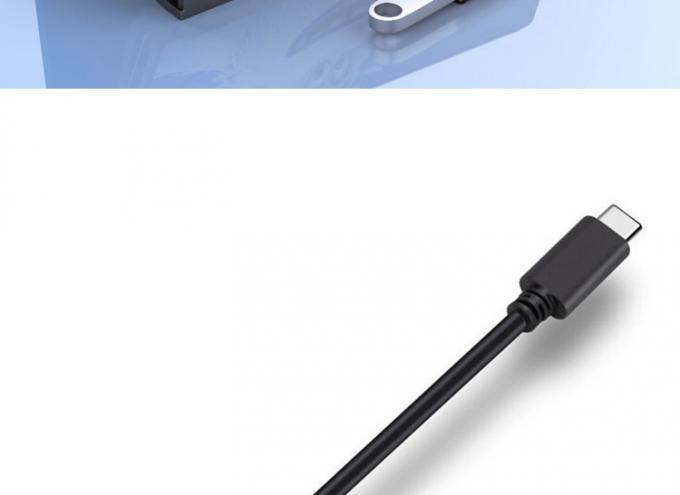 전화 노트북용 USB 타입 C 남성에서 USB 2.0 여성 OTG 어댑터 케이블 5
