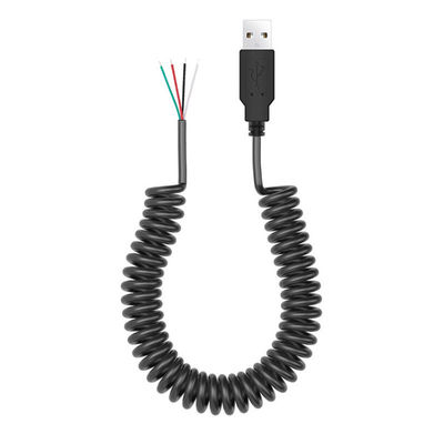 주문 스프링 와이어 USB를 열기 위해 4 캔 벗은 와이어 끝 케이블 online manufacture