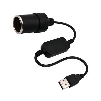 주문 USB A 남성에서 12v 자동차 담배 라이터 소켓 여성 전력 변환 케이블 online manufacture