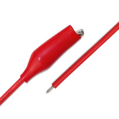 주문 검정 빨간색 단일 악어 클립 테스트 전력 케이블 online manufacture