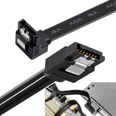 주문 고속 6Gbps 잠금 락 오른쪽 각 Sata III 3.0 하드 디스크 전원 확장 케이블 online manufacture