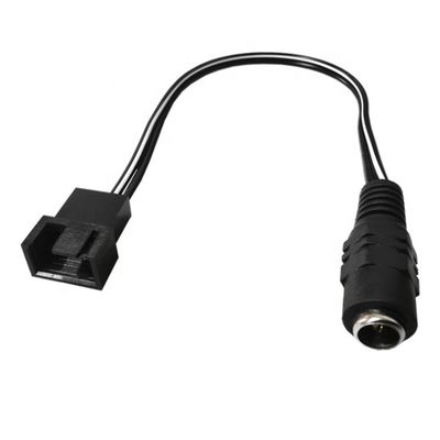 주문 12V 여성 DC 플러그 3 4 핀 PC 케이스 팬 전원 PWM 어댑터 확장 케이블 online manufacture