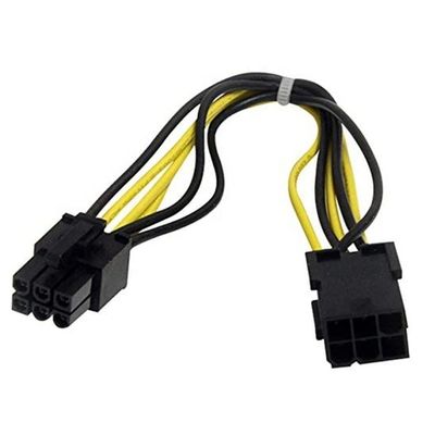 주문 PCI-E 6 핀에서 6 핀 남성에서 여성 GPU ATX 비디오 그래픽 카드 PCIE PCI 익스프레스 전원 케이블 online manufacture