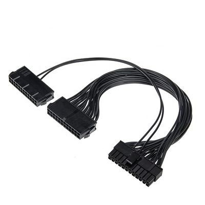 주문 PSU 24 PIN 여성으로 듀얼 20 4 24 PIN 남성 ATX 광산 메인보드 확장 케이블 online manufacture