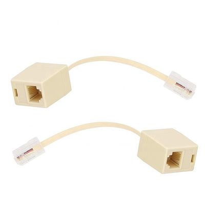 주문 이더넷 RJ45 8P8C 남성에서 전화 RJ11 4P4C 여성 소켓 ADSL 커넥터 변환기 확장 케이블 어댑터 online manufacture