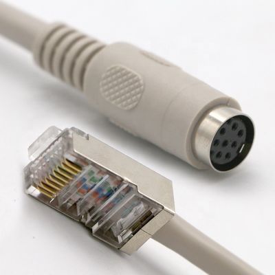주문 0.2M 0.5M 1M 2M 3M 5M 8 PIN 미니 딘 여성에서 RJ45 확장 케이블 online manufacture