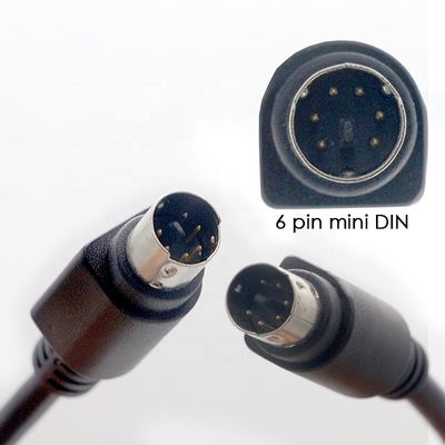 주문 커스터마이징 1m 2m 3m 남성에서 남성 여성 6 핀 미니 DIN 확장 케이블 online manufacture