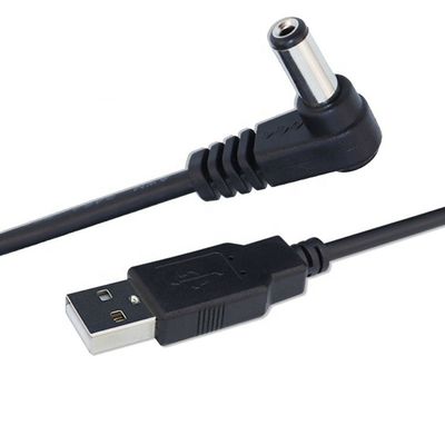 주문 90도 각 5.5x2.1mm 5.5x2.5mm 1.35x3.5mm USB에서 5V DC 잭 충전 전원 케이블 online manufacture