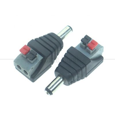 주문 5V 12V 솔더리스 프레스 버튼 DC 5.5*2.1mm 남성 여성 배럴 잭 2p 와이어 케이블 케이블 커넥터 LED 스트립 카메라 online manufacture