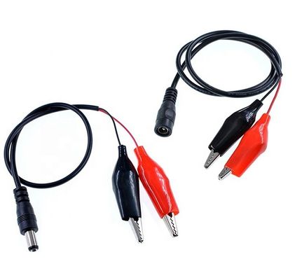 주문 30cm DC 5.5x2.1mm 남성 여성 두 개의 악어 클립 전원 공급 DC 케이블 online manufacture