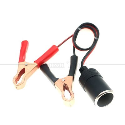 주문 12V 배터리 알리거터 클립 클램프 자동차 담배 라이트러 여성 소켓 어댑터 전원 케이블 online manufacture