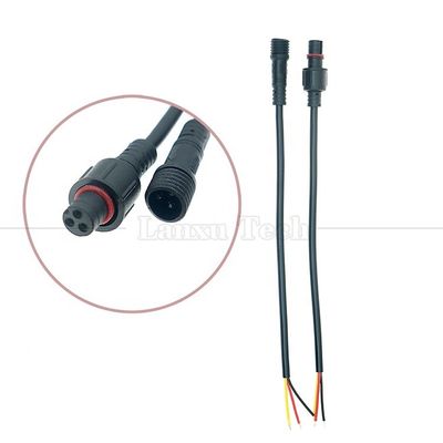 주문 방수성 IP67 IP68 남성 여성 2 3 4 5 6 7 8 핀 M12 LED 케이블 online manufacture