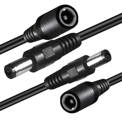 주문 남성에서 여성 5.52x1 5.5x2.5 3.5x1.35 4.0x1.7mm CCTV 카메라 LED 라이트를 위한 DC 전원 확장 케이블 online manufacture