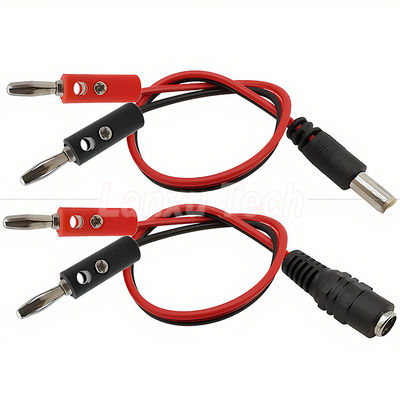 주문 12v DC 5.5mm X 2.1mm 남성 배럴 잭 4mm 바나나 플러그 테스트 리드 전력 케이블 online manufacture