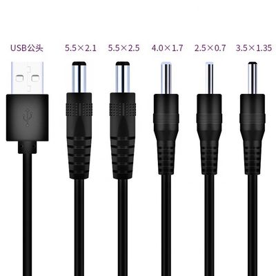 주문 커스터마이징 USB에서 DC 2.1x5.5mm 2.5x5.5mm 1.35x3.5mm 2.5x0.7mm 4.0x1.7mm 전원 케이블 online manufacture