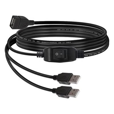 주문 1여성에서 2남성 USB Y 스플리터 프린터 공유 스위치 케이블 프린터 스캐너 스피커 키보드 마우스 online manufacture